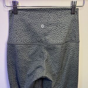 lululemon athletica Gray Patterned Leggings